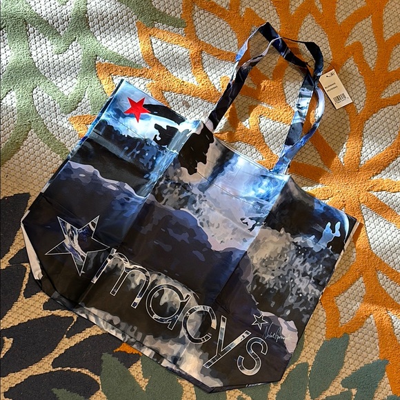 NWT Macy’s x Oceancycle Reusable Recycled Tote Bag by Natali Germanotta - Picture 1 of 5